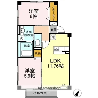 G.APⅡ【101号室】の間取り