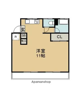 柳コーポ【302号室】の間取り