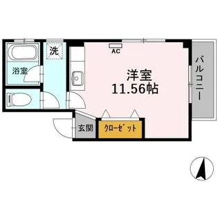 ハピネス本郷Ⅱ【206号室】の間取り