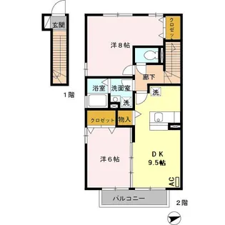 グランドール【2階】の間取り