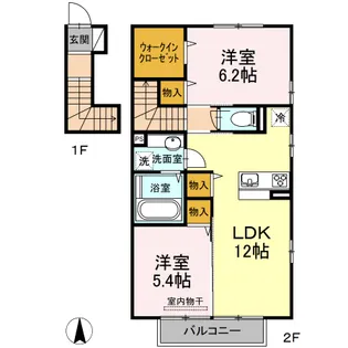 ラ・ルーチェ【2階】の間取り
