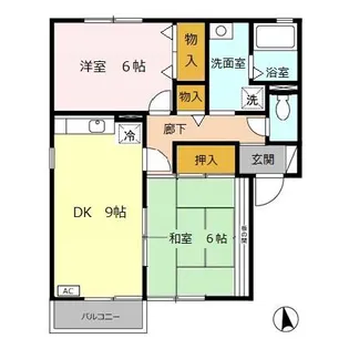 アネックスたけい【2階】の間取り