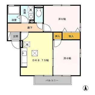セピアコート Ⅰ棟【1階】の間取り