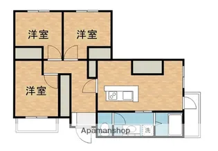 チェリーハイツ(月見ヶ丘)【202号室】の間取り