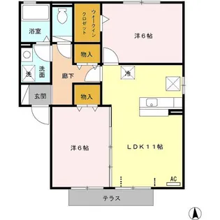 グランモアたかなべ【1階】の間取り