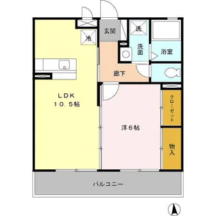 エランビタールSHIOMI【3階】の間取り