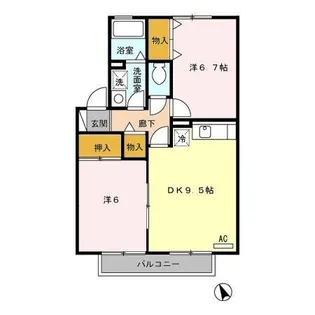 ルーチェ大塚 A棟【1階】の間取り