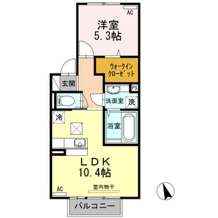 ショコラメゾン・F【1階】の間取り