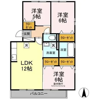ルーチェ【201号室】の間取り