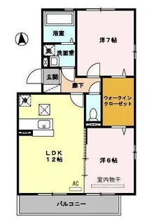 ヴェルドミュールM.I.E B棟【1階】の間取り