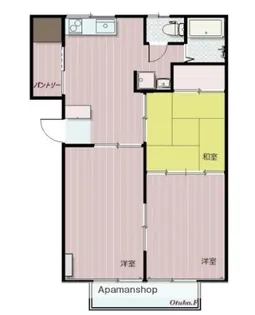 村田コーポ【203号室】の間取り