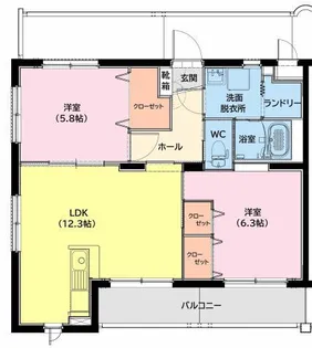 ユーミー高洲【1階】の間取り