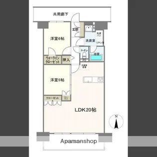 レーベン宮崎 ONE TOWER【14階】の間取り