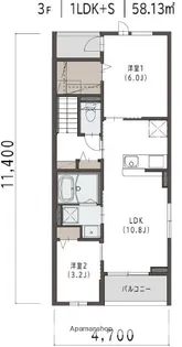 マリベール ラ メール【305号室】の間取り