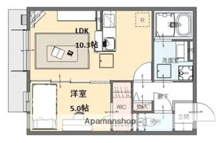 仮)東大淀AP【1階】の間取り