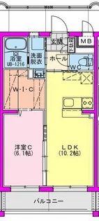 LUKE GARDEN【105号室】の間取り