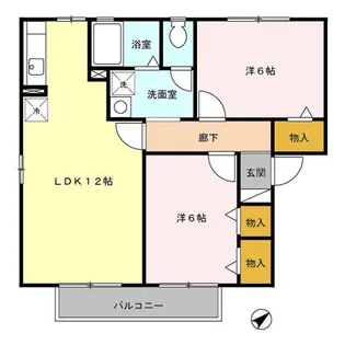 ひまわり【2階】の間取り