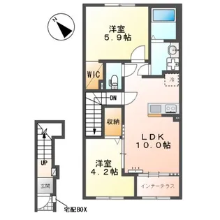 MAISON CHOU CHOU【2階】の間取り