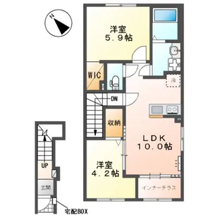 MAISON CHOU CHOU【2階】の間取り