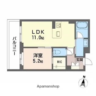 シャーメゾン神宮参道【3階】の間取り