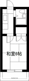 コーポ城南【2階】の間取り