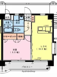 サンブライト【2階】の間取り
