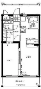 ラヴィドール【202号室】の間取り