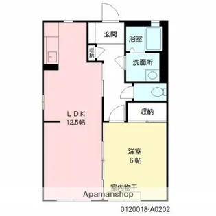バリュージュM【202号室】の間取り