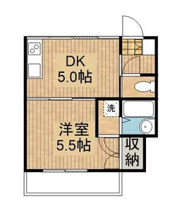 21コスモス恒久【405号室】の間取り