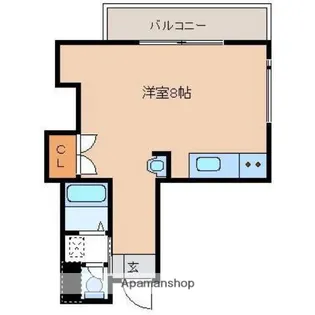 リバティハウスⅡ【505号室】の間取り