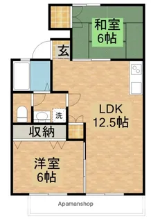 セジュールコバエ【A201号室】の間取り