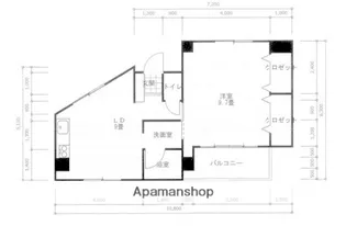 ニューサンシャインビル【801号室】の間取り