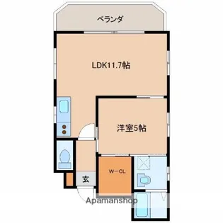 ソラーレ霧島【5階】の間取り
