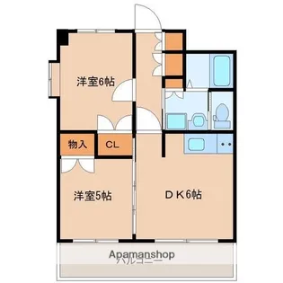 ヴィラK’S【5階】の間取り