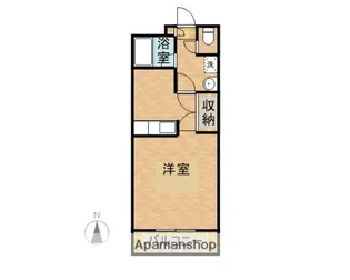 ジーピーⅡ番館【606号室】の間取り