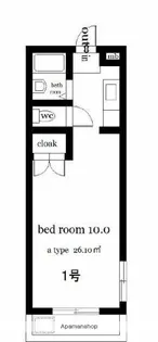 オクトワール宮崎西【3階】の間取り