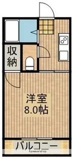 テラスリバーサイド【107号室】の間取り