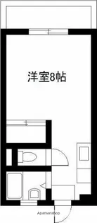 サンシャインハイツA【2階】の間取り