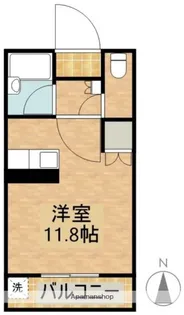 ジーピー14番館【301号室】の間取り