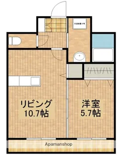 エメラルドマンション【303号室】の間取り