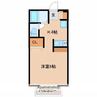 プレジール月見ヶ丘【1階】の間取り
