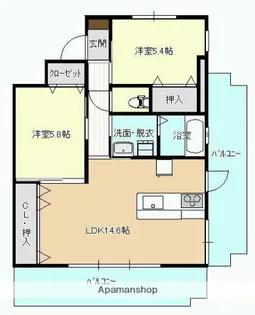 J.FEEL高千穂通【901号室】の間取り