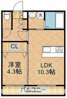 テンダーマンションⅢ【607号室】の間取り