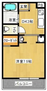 鈴木グリーンハイツ【3階】の間取り