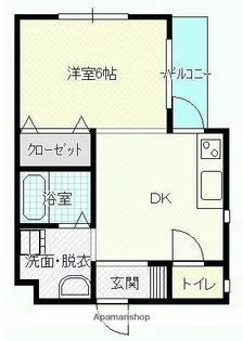キャンパスCITY丸山【1階】の間取り