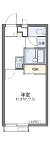 レオパレス浜川田【2階】の間取り