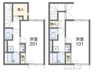 レオネクストパシフィックメゾン【2階】の間取り