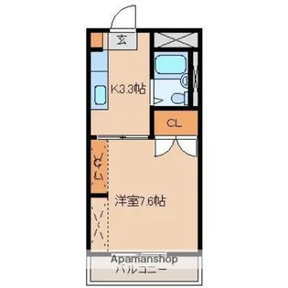 第一コーポグリーン【3階】の間取り