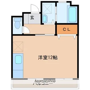 3UMK宮崎ビル【402号室】の間取り