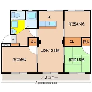 金丸マンション【1階】の間取り